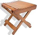 LOYPP Folding Bamboo Stool for Show