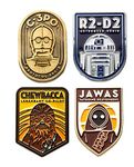 Star Wars Enamel Pins | R2D2 | C3PO | Jawa | Chewbacca, One Size, Metal