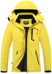 MOERDENG Women's Waterproof Ski Jacket Warm Winter Snow Coat Mountain Windbreaker Hooded Raincoat Jacket