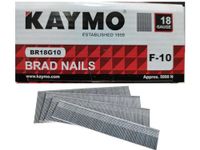 Kaymo BR18G10 18 Gauge Brad Nails – 10mm Length – Fine Finish Fasteners for Delicate Woodworking Projects