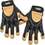 Klein Tools Full Leather Glove, Lar