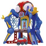 Marvel Spidey and His Amazing Friends Web-Spinners Web-Quarters, Kids Playset with Action Figure, Vehicle, and Accessories, Super Hero Toys, Ages 3 and Up
