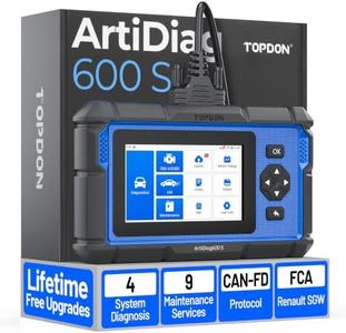 TOPDON AD600S OBD2 Scanner, Diagnostic Tool for ABS SRS Transmission Engine Code Reader, 9 Services Scan Tool, Oil/Brake/BMS/SAS/DPF/TPMS/ETS Reset/ABS Bleeding/Injector Coding, Lifetime Free Update