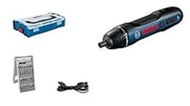 Bosch Professional Bosch GO Cordless Screwdriver (incl. 25-Piece bit Set, USB Charging Cable, L-BOXX Mini) – Amazon Exclusive Set