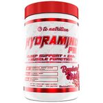 Hydramino PM - Natural Sleep Aid Powder & Muscle Recovery Supplement - EAA + BCAA Night-time Sleep Support | Relaxation & Calming Supplement | Helps with Jet Lag, Deep Sleep, & Muscle Building | Valerian Root, GABA, Melatonin, Magnesium, & More | Raspberry Hibiscus, 30 Servings