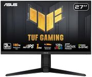 ASUS TUF Gaming 27” 1080P Monitor (VG279QL3A) - Full HD, 180Hz, 1ms, Fast IPS, Extreme Low Motion Blur, FreeSync Premium, G-SYNC Compatible, Speakers, DisplayPort, Height Adjustable, 3 Year Warranty