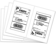 Half Sheet Labels 8.5" x 5.5" Address Labels, Half Sheet Shipping Labels, Self Adhesive 2 Per Sheet Mailing Labels (100 Sheets, 200 Labels)