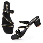 SKOLL Fancy Casual Stylish Fashion Sandal Block Heels For Women And Girls