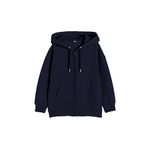 FUNKY MONKEY Unisex 300 GSM Fleece Zipper Hoodies for Boys and Girls (in, Age, 15 Years, 16 Years, Regular, Navy Blue)