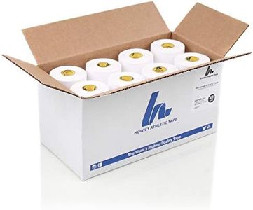 White Athletic Tape Bulk Pack - 1" x 15yd Pro Grade Strength Sports Tape, Best for Athlete and Medical Trainers, Fingers, Ankles, Wrist, Boxing, Football, Gymnastics (48 Pack)