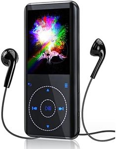 RUIZU 32GB MP3 Player with Bluetooth 5.3, Portable Music Player with Speaker, FM Radio, Voice Recorder, HiFi Lossless Digital Audio Video Playback, 2.4-inch Curved Screen, Support 128GB Micro SD Card