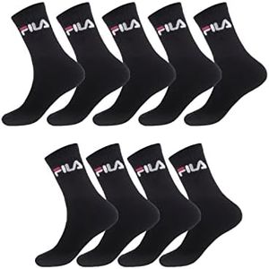 Fila Men's FILA/AM/TNX9 Sport Socks, Black, 43/46 (Pack of 9)