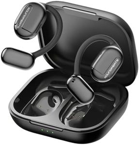 SoundPEATS GoFree Open Ear Headphones Bluetooth 5 3, Wireless Earbuds with Earhooks Hi Res Audio with LDAC, Air Conduction Earphones for Sports 45H Playtime Waterproof IPX4 with Mic App Control