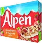 Alpen Strawberry and Yoghurt 5 Cereal Bars (Pack of 10, total of 50 bars)