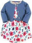 Touched by Nature Baby Girls' Organic Cotton Dress and Cardigan