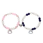 TGDSV matching bracelets for couples y2k cute kawaii matching couple braclets for best friends bf and gf bracelet, middle, Crystal, crystal