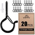 ADIIL 20 PCS Q Hanger Hooks with Sa