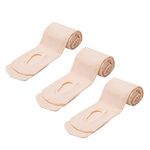 MANZI 3 Pairs Womens Girls Basic Convertible Transition Ballet Dance Tights 40 Denier,Ballet Pink,XL