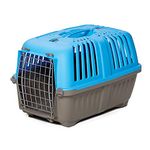 Midwest Homes for Pets Pet Carrier: Hard-Sided Dog Carrier, Cat Carrier, Small Animal Carrier in Blue, Inside Dims 17.91 L x 11.5 W x 12 H & Suitable for Tiny Dog Breeds, Perfect Dog Kennel Travel Carrier for Quick Trips