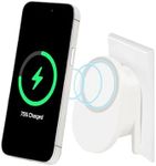 Plug-in MagSafe Wireless Charger – 15W Magnetic Wall Mount Charger for Qi-Enabled Phones, Compatible with All iPhone 15 14 13 12 11 X, Samsung Galaxy S24 S23 S22 S21 S20, Pixel