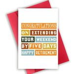 Humorous Retirement Card for Boss, Retirement Gift for Him Her, Cute Congratulations Card on Retiring, Colleague Retiring Card for Friends