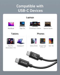 Anker 515 USB-C to USB-C Cable 3.3ft – 8K, 40Gbps, 240W Charging