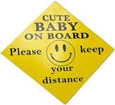 Kids/Baby on Board EXTERNAL OUTSIDE Sticker Vehicle Window Back door Warning Sign Decal Vinyl Driving (Baby on Board)