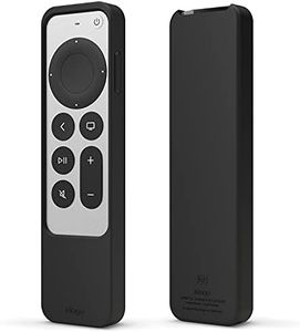 elago R2 Slim Case Compatible with Apple TV 4K Siri Remote 3rd Generation (2022) and 2nd Generation (2021) - Slim Design, Light Weight, Scratch-Free Silicone, Shock Absorption (Black)