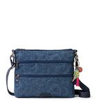 Sakroots Women's Bag in Eco-Twill, Multifunctional Purse with Adjustable Strap & Zipper Pockets, Sustainable & Durable Design Cross Body Handbag, Indigo Spirit Desert, One Size