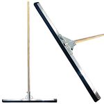 22 Floor Squeegee with 120cm Squeegee Long Handle, Floor Wiper with 2-Layer Foam Blade, Outdoor/Indoor Wet Room Floor Squeegee Heavy Duty, Ideal Squeegee Mop for Home