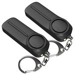 Personal Safety Alarm Keychain for Women – 2 Pack Loud Self Defense Siren Key Chain with Light – Protection Panic Emergency 130 dB Alert Device by WETEN