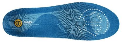 Sidas 3Feet High Arch Insoles, Blue, 44-45 EU, 10-11 UK, Manufacture Size: XL