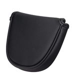 Craftsman Golf Clean and Simple Black Mallet Putter Head Cover Headcover for Center Shaft Putter