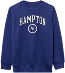 Barnesmith Hampton University HU Pirates Adult Unisex Crewneck Sweatshirt, Heritage, Royal Blue, Medium