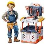 POFJOEQ Kids Tool Bench with Electr