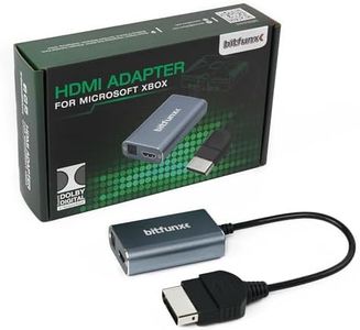 BITFUNX Original Xbox to HDMI Adapter - Supports Dolby Digital 5.1 via Optical Port, Plug & Play Video Game Adapter with No Lag, HD Cable for Original Xbox Console