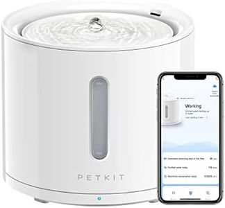 PETKIT EVERSWEET Fuente para Gatos 2L, Bomba Inalámbrica, Control de App, Bebedero Gatos Automatico, Ultrasilencioso, 3 Flujos de Agua, Filtro Triple, Ventana de Nivel de Agua, Luz Led