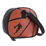 ZXJOY Basketball Carrying Bags Single-Shoulder Basketball Carrying Bags Practical Portable Large Bag for Carrying Sports Equipment Accessories (Orange)