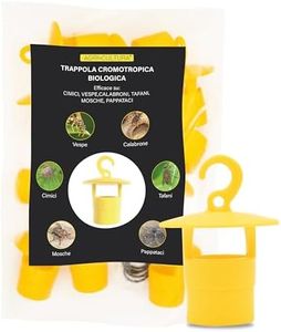 AGRI-CULTURA® |Tappo Trappola Biologico Contro Insetti Infestanti【10 PZ】 Esca Trappola Contro Mosca dell'ulivo, Vespe, Calabroni, Cimice Asiatica, Drosophila Suzukii, Popilia Japonica e altri insetti