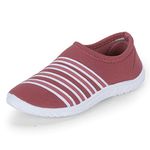 DOCTOR EXTRA SOFT Memory Foam Women's Shoes for Walking Gym Training,Casual, Sports,Slip-On,Lightweight Lace Up Athletics Slipon Running Sneaker for Ladies and Girls D-1002-FUCHSIA-5 UK