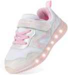 SKYWHEEL Girls White Light Up Shoes