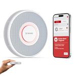 X-Sense Smart Wi-Fi Smoke Alarm with Voice Alerts and 17 Locations, Fire Alarm, 1.3 in (33 mm) Thick, XS0B-iR, 1-Pack