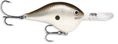 Rapala Dives-To Series Lure with Two No. 3 Hooks, 4.8 m Swimming Depth, 7 cm Size, Pearl Grey Shiner