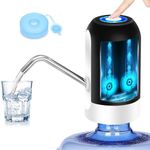 Water Bottle Dispenser 5 Gallon Water Bottle Pump USB Charging Automatic Drinking Water Pump Portable Electric Water Dispenser Water Bottle Switch for Universal 5 Gallon Bottle - Black