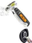 Cason 4 in 1 Digital Tyre Pressure Gauge With Car Window Hammer, Seat belt Cutter, Flashlight| Tyre pressure monitoring for Real-Time Readings