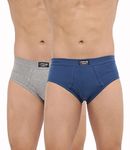 Dollar Bigboss Men's Assorted Pack of 2 Lycra Brief CO2 (8905474839199_MBBR-11-LYCRABRF-PO2-CO2-4XL)(Colors and Prints May Vary)