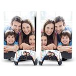 Custom PS5 Standard with Your Picture and Create Your Own Design,Custom Playstation 5 Controller and Console Skin