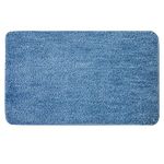 MIULEE Bath Mats Non Slip Bathroom Mats Shower Mat Absorbent Bathroom Rug Small Rug Door Mat Inside Kitchen Rugs Carpet Mat for Bathroom Bedroom Kitchen Entrance 40x60 cm Blue