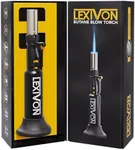 LEXIVON Butane Blow Torch, Refillable Upright Lighter with Adjustable Flame and Pro-Grade Aluminum Tank | Ideal for Soldering and Kitchen Tasks (LX-760)