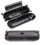 2 Pack Outdoor Extension Cord Safety Cover with Waterproof Seal, IP44 Weatherproof Cord Cover for Protect Outdoor Outlet Plug Socket Holiday String Lights, Black